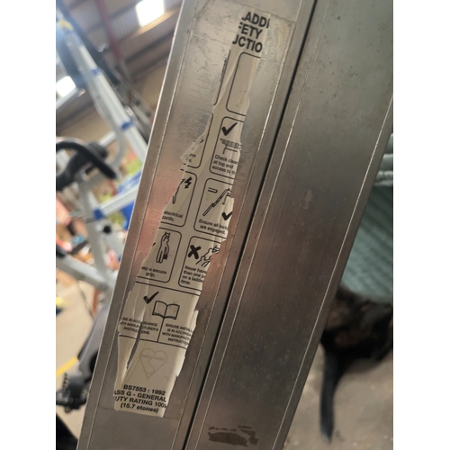 71 - A Three-Section Aluminium Loft Ladder, Model LEL 3This three-section aluminium loft ladder is desi... 