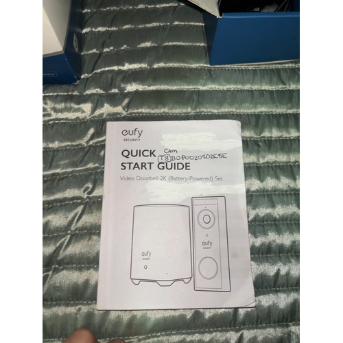 72 - Two Eufy Security Smart Home Devices Including 2K Video Doorbell and Floodlight CameraA group of E... 