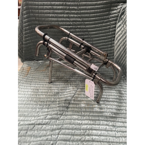 74 - A Pair of Stainless Steel Folding Boat Boarding LaddersA pair of boat boarding ladders constructed... 