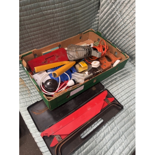 75 - An Assortment of Vintage and Modern Hand Tools, Electrical Components and HardwareAn assortment of... 