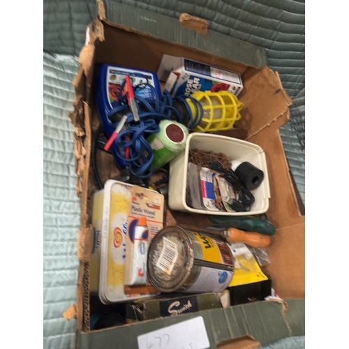 76 - A Collection of Miscellaneous Hand Tools, DIY Supplies, and Garden Maintenance ItemsAn assortment ... 