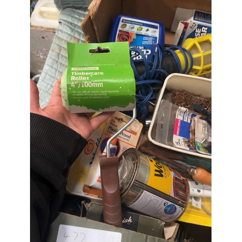 76 - A Collection of Miscellaneous Hand Tools, DIY Supplies, and Garden Maintenance ItemsAn assortment ... 