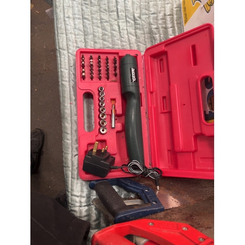 77 - An Assortment of Workshop Hand and Power Tools Including Blackspur, Spear & Jackson, and ArmegA co... 