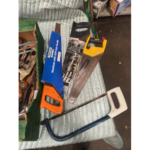 78 - A Large Mixed Collection of Workshop and Hand Tools including Saws and Maintenance EquipmentAn ass... 