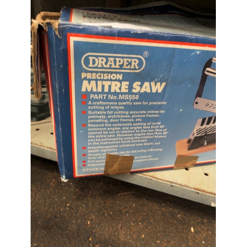 80 - Two Boxed DIY Tools Including a Draper Precision Mitre Saw and a Black and Decker Wallpaper Stripper... 