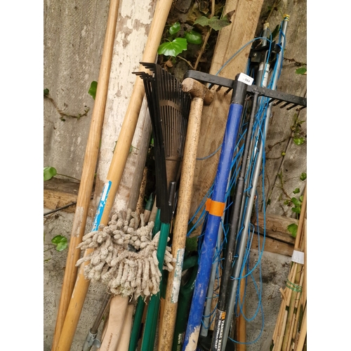 84 - An Assortment of Garden, Groundskeeping, and Landscaping ToolsAn assortment of long-handled utilit... 