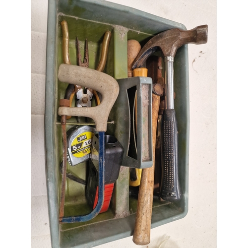 88 - A Collection of Assorted Hand Tools including Hammers, Pliers, and a Junior HacksawAn assortment o... 
