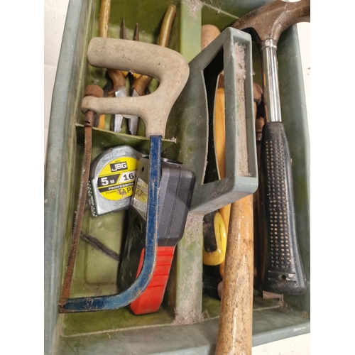 88 - A Collection of Assorted Hand Tools including Hammers, Pliers, and a Junior HacksawAn assortment o... 