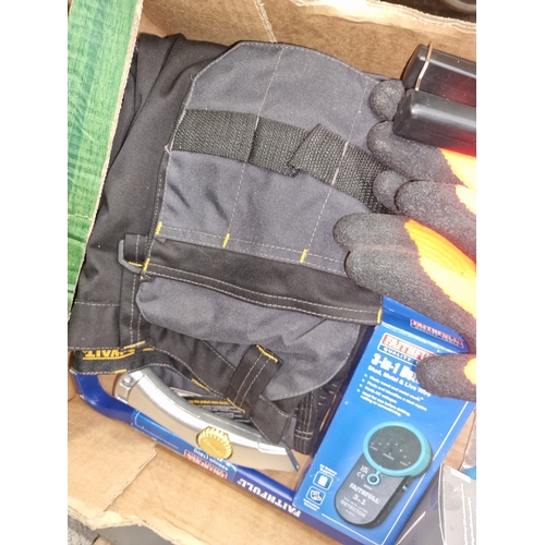 93 - An Assortment of Branded Hand Tools, Home Security, and Electrical AccessoriesAn assortment of tra... 
