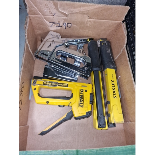 95 - A Collection of Four Stanley and DeWALT Stapling and Tacking ToolsA collection of four professiona... 