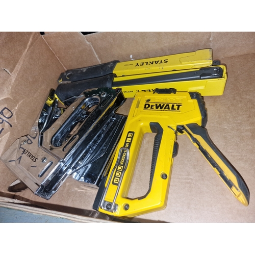 95 - A Collection of Four Stanley and DeWALT Stapling and Tacking ToolsA collection of four professiona... 