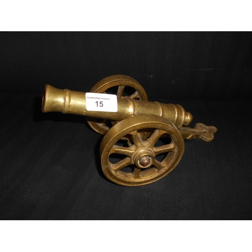 15 - Brass cannon