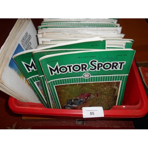 85 - Box of 1960s Motorsport magazines