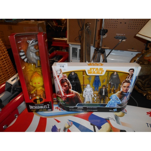 116 - Star Wars figures and Incredibles 2