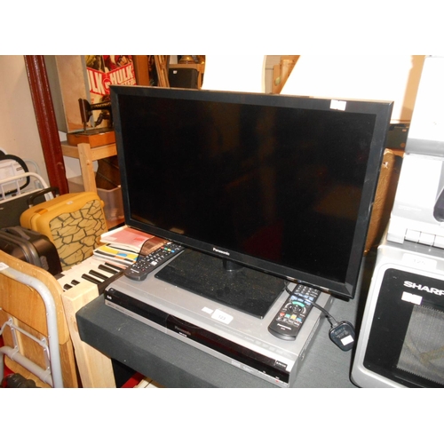 123 - Panasonic TV and DVD player