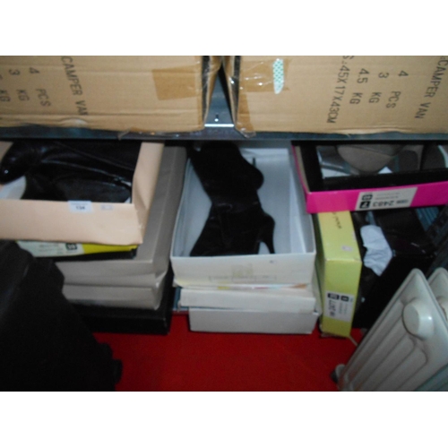 134 - Large selection of ladies boots and shoes