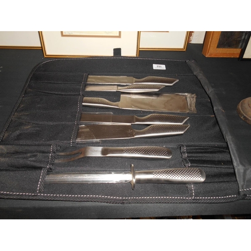 153 - Set of Antony Worrall chef knives- as new