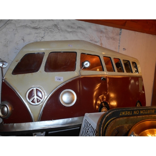 176 - Large tin VW van mirror