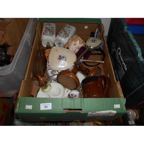 55 - Box of mixed bric and collectables