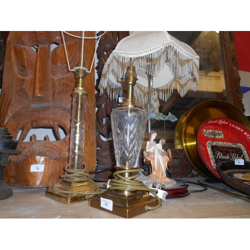 71 - 3 table lamps