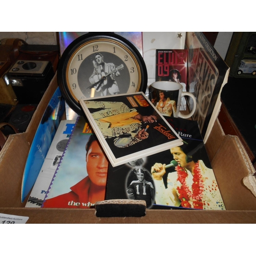 129 - Box of Elvis collectables