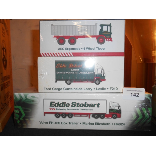 142 - 3 Eddie Stobart trucks- sealed