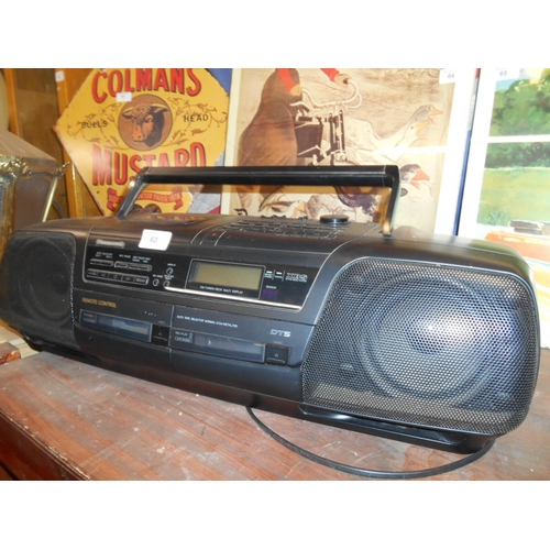 63 - Vintage Panasonic Boombox- working order