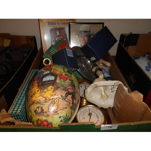 76 - Box of mixed collectables