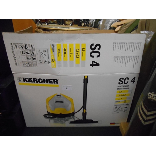 92 - Karcher SC4 Steam cleaner- new