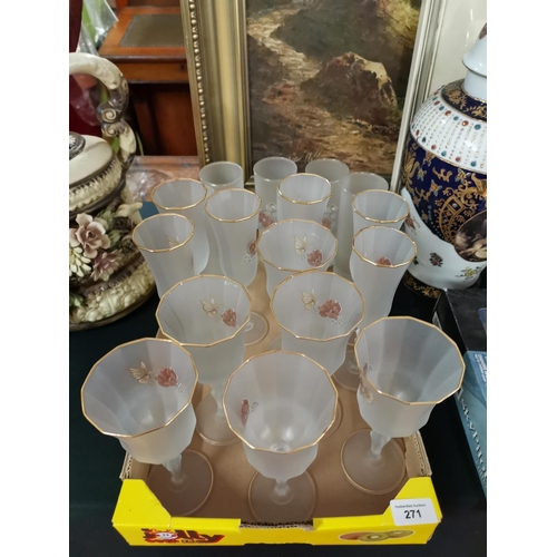 271 - Selection of quality Italian glasses