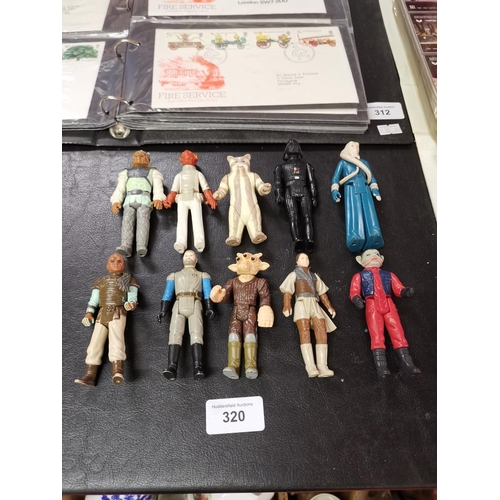 320 - 10 vintage 80s starwars figures