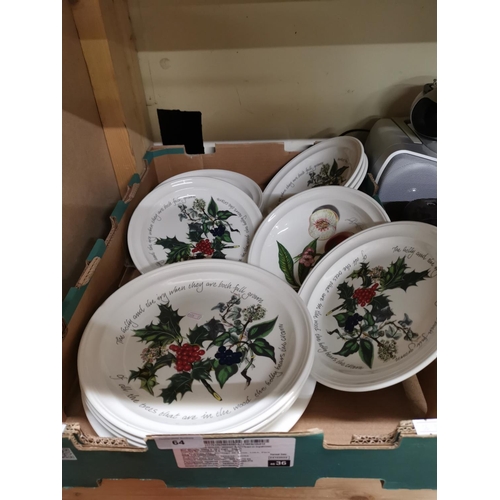 64 - Box of Portmeirian Holly and Ivy etc