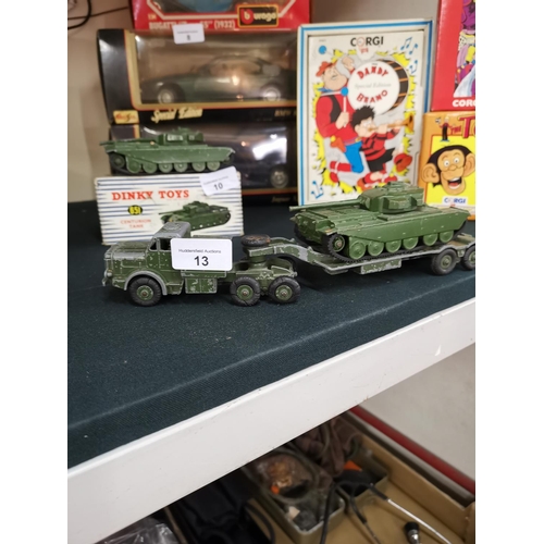 13 - Dinky Mighty Antar and tank