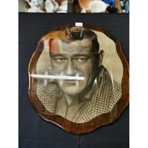 147 - John Wayne wood picture