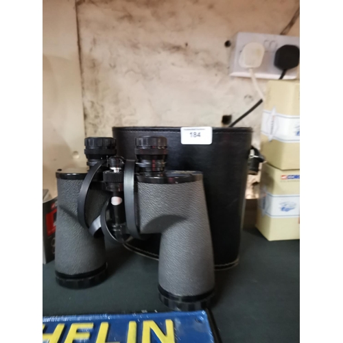 184 - Quality binoculars and case