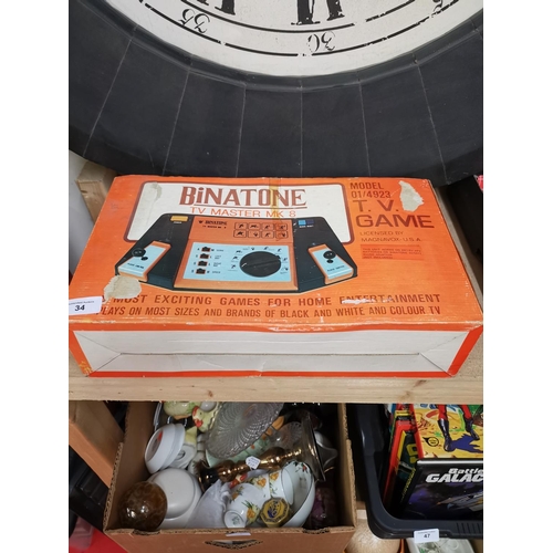 34 - Vintage box Binatone TV game