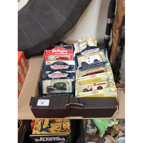 35 - Box of model cars