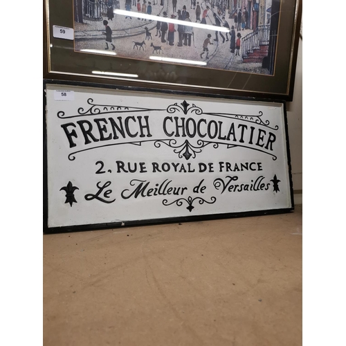 58 - French Chocolates sign