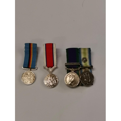 256 - 4 silver mini medals