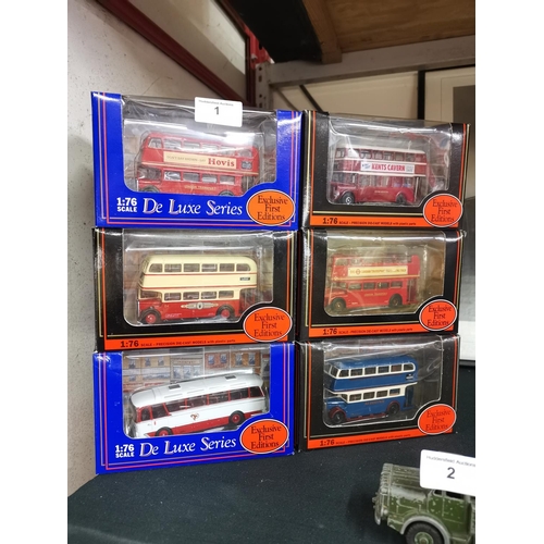 1 - 6 Exclusive First Edition buses