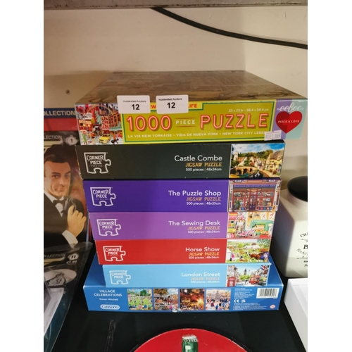 12 - 7 jigsaw puzzles