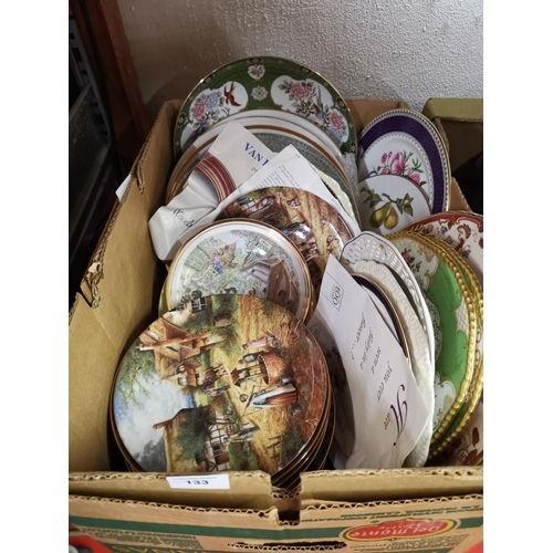 133 - Large box of picture plates