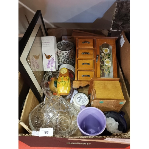 166 - Box of mixed collectables and bric