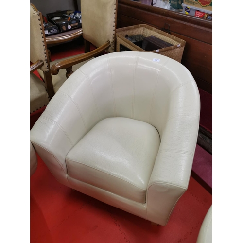 171 - Quality cream tub chair