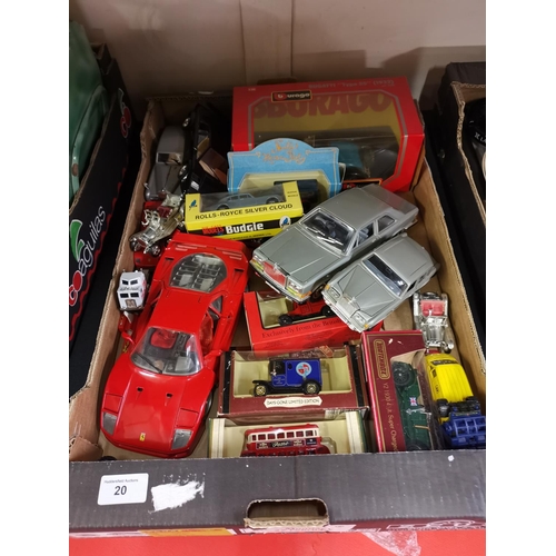 20 - Box of mixed model cars