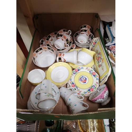 35 - Box of China tea sets