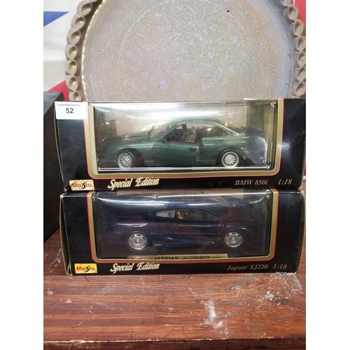 52 - Die Cast Jaguar and BMW