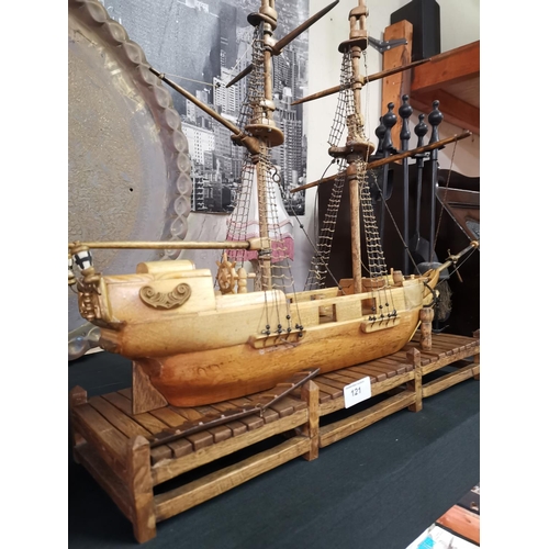 121 - Clipper sailing ship model boat