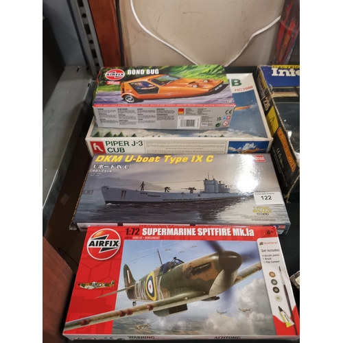 122 - 4 model kits including Airfix