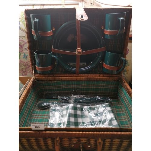 163 - Picnic hamper- as new